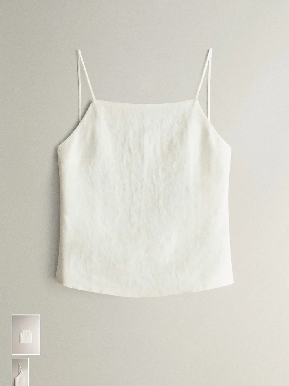 Zara Linen Strappy Top